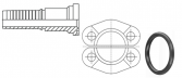 SAE 3000-6000 PSI Fitting - Split flange - PDF OV-seal
