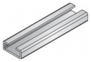 Rail 11x28 mm A RL - Zinc plated steel