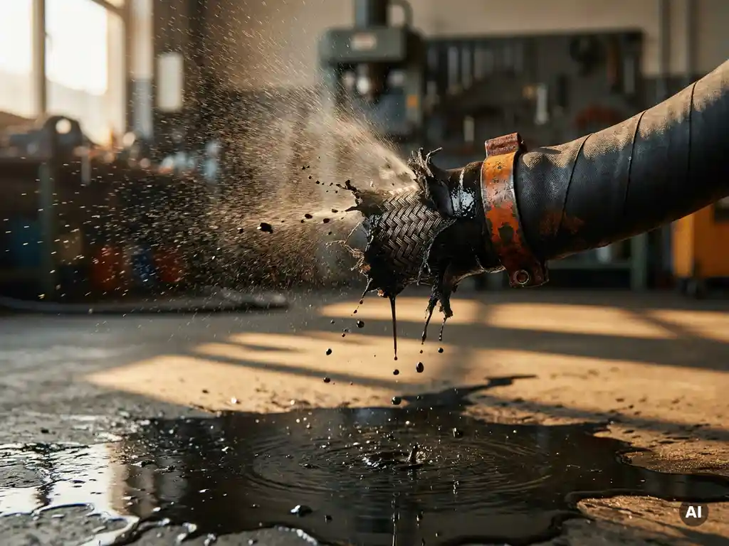 Waarom barst een hydraulische slang?