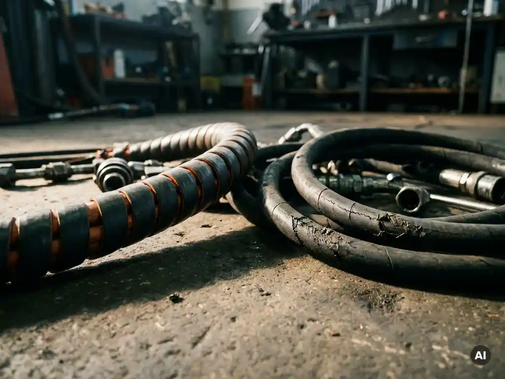 Hoe bescherm je hydraulische slangen tegen slijtage?