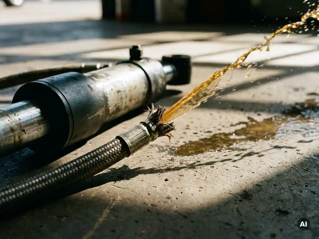 Waarom springt een hydrauliekslang?